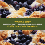 Blueberry Cottage Cheese Cloud Bread