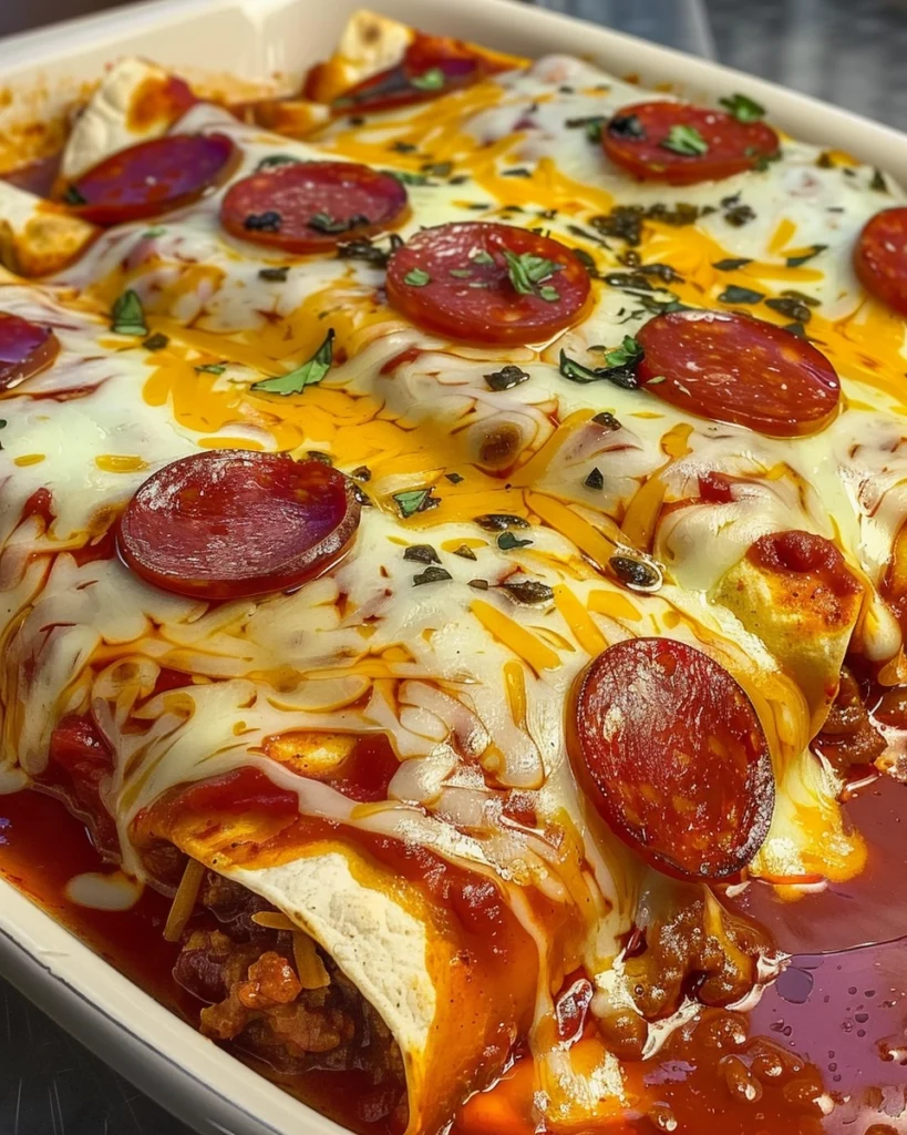 Pizza Enchiladas recipe