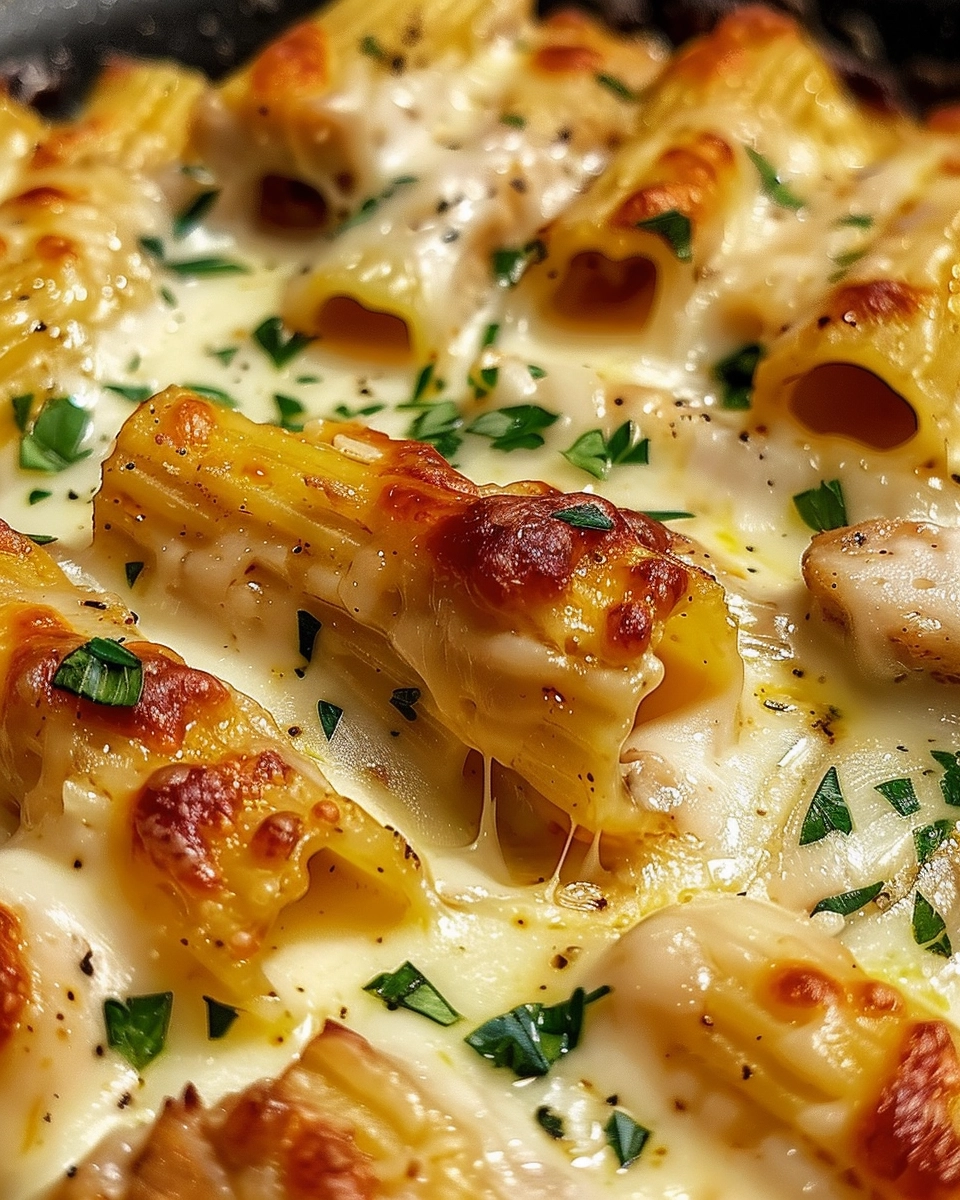 Garlic Parmesan Chicken Rigatoni Recipe - Recipe Image