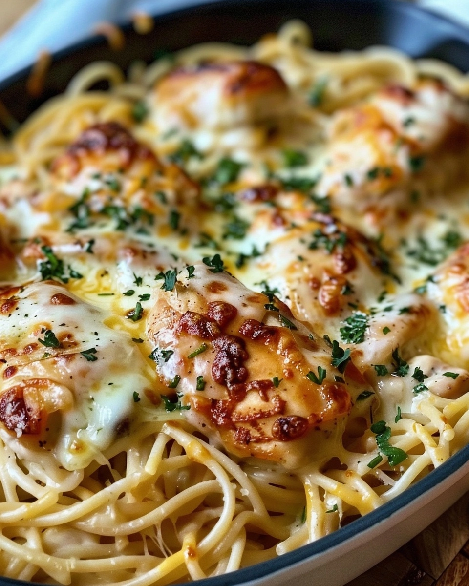 Monterey Chicken Spaghetti Casserole Recipe - Recipe Image