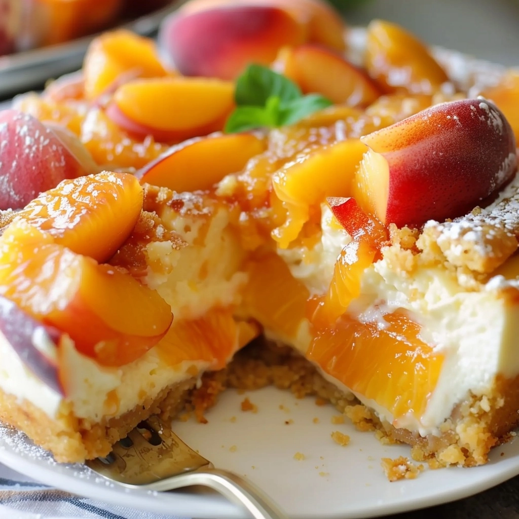 Peach Cobbler Cheesecake Recipe