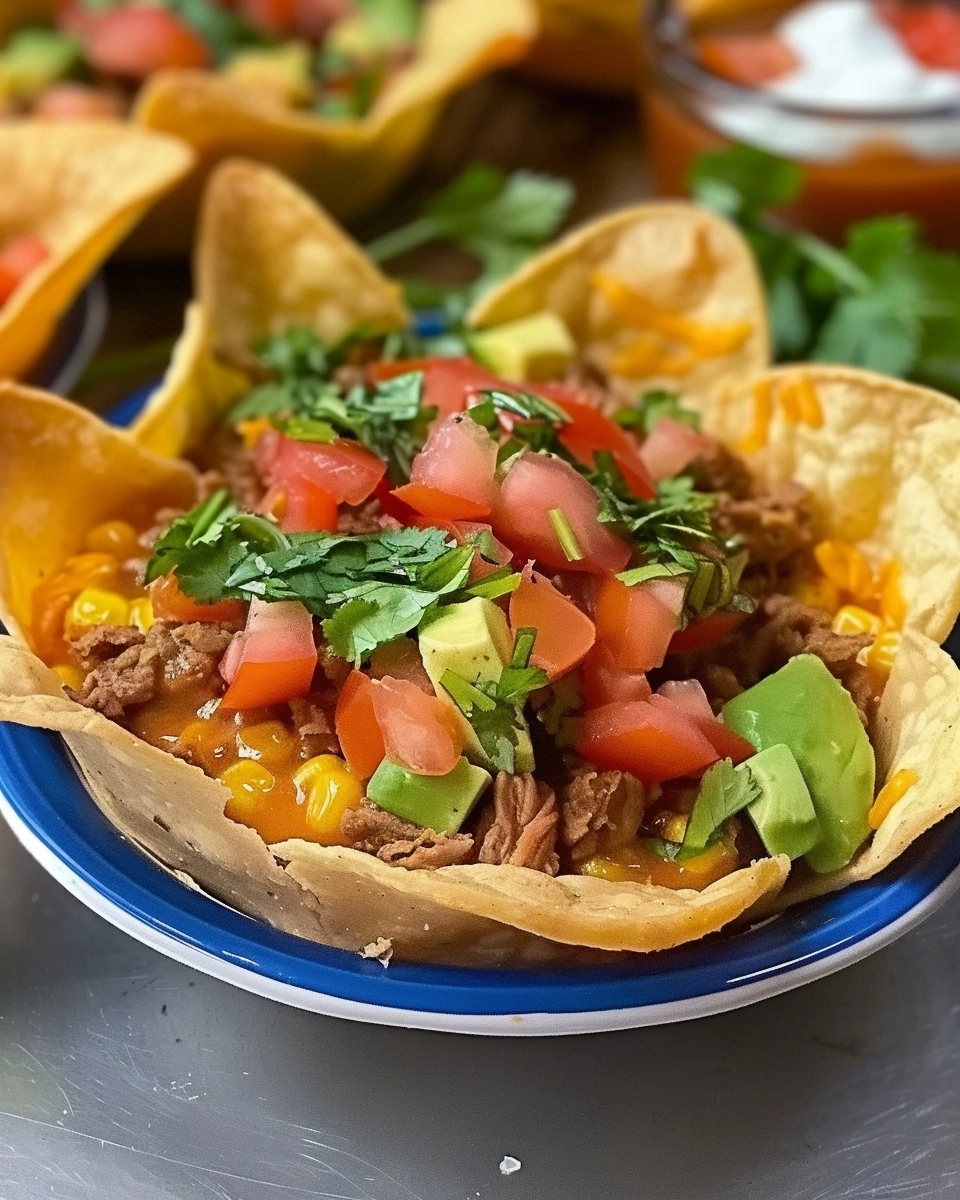 Taco Salad Bourbon Queso Bites Recipe - Recipe Image