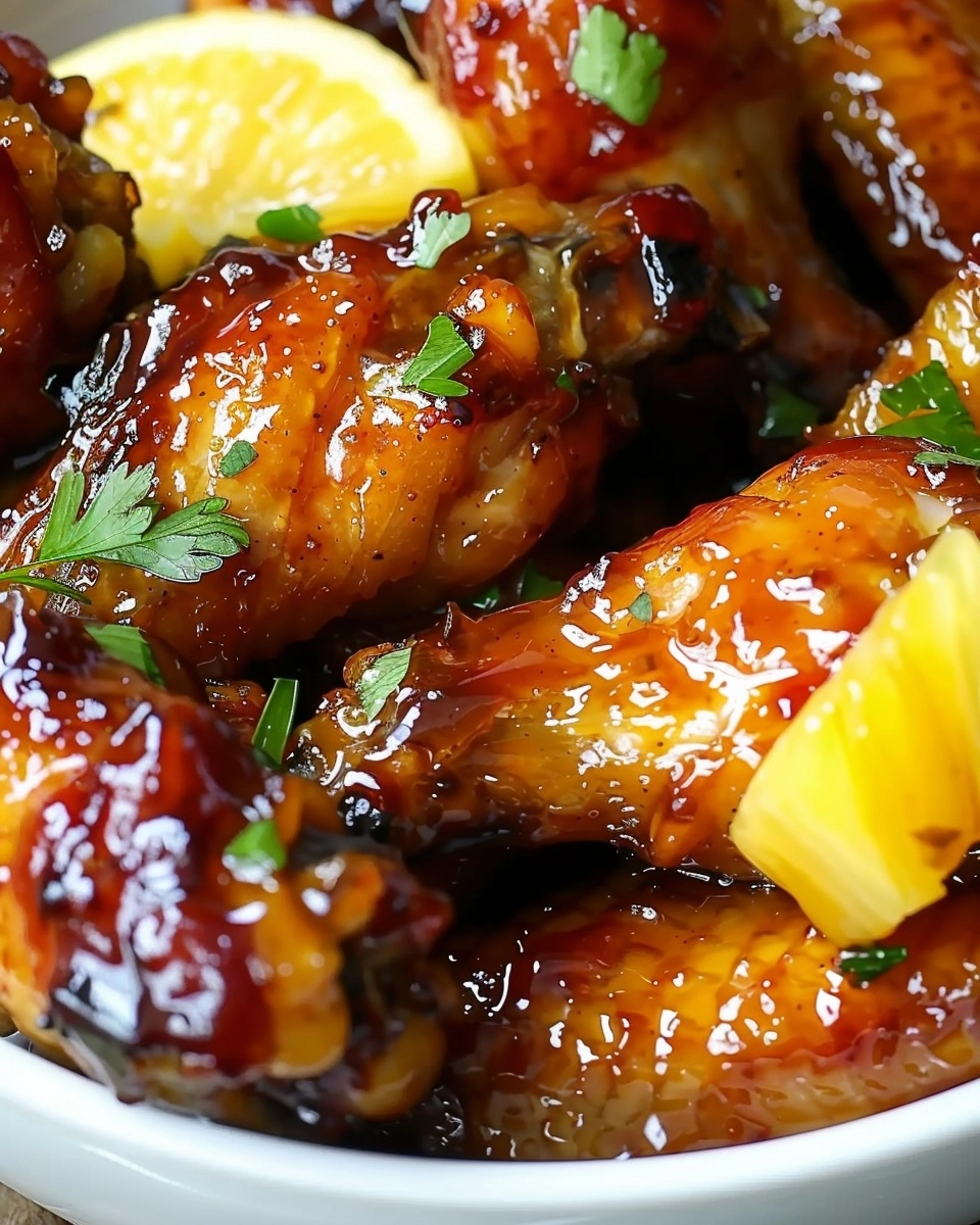 Sticky Pineapple Brown Sugar Wings Recipe