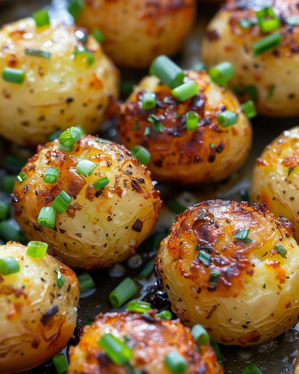 Smashed Green Onion Potato Bites Recipe - Recipe Image