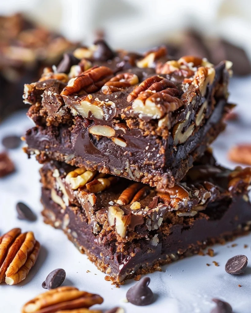 Chocolate Pecan Bliss Bars Recipe