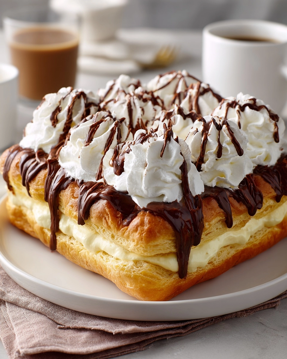 Decadent Cream Puff Cake Delight Recipe - Recipe Image