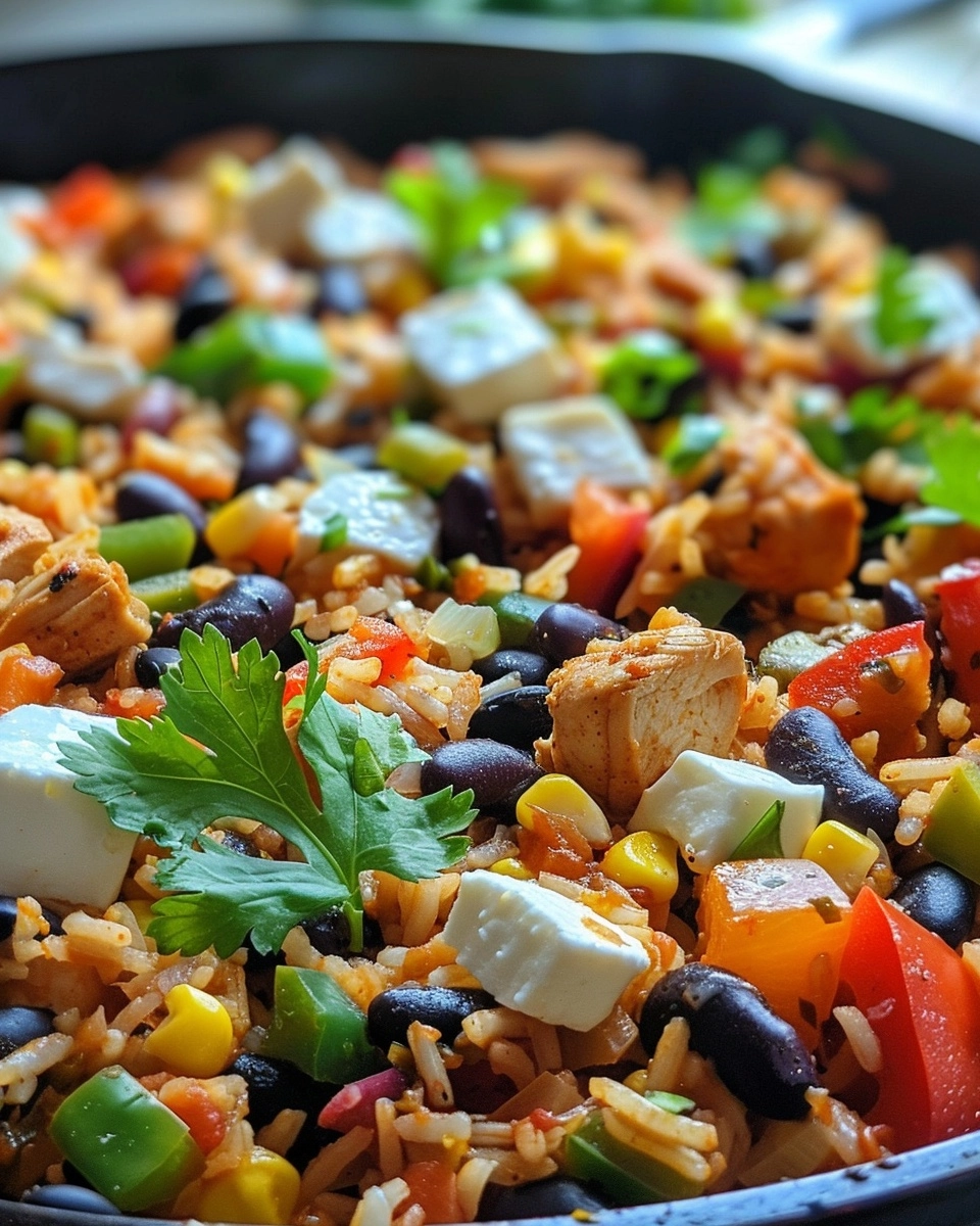 One‑Pot Chicken Burrito Bowl Recipe - Recipe Image