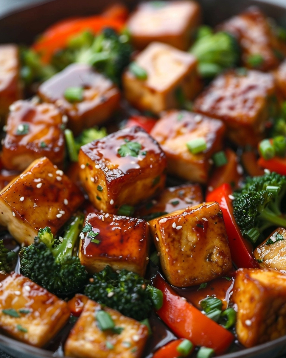 Honey Garlic Glazed Tofu Stir-Fry Recipe