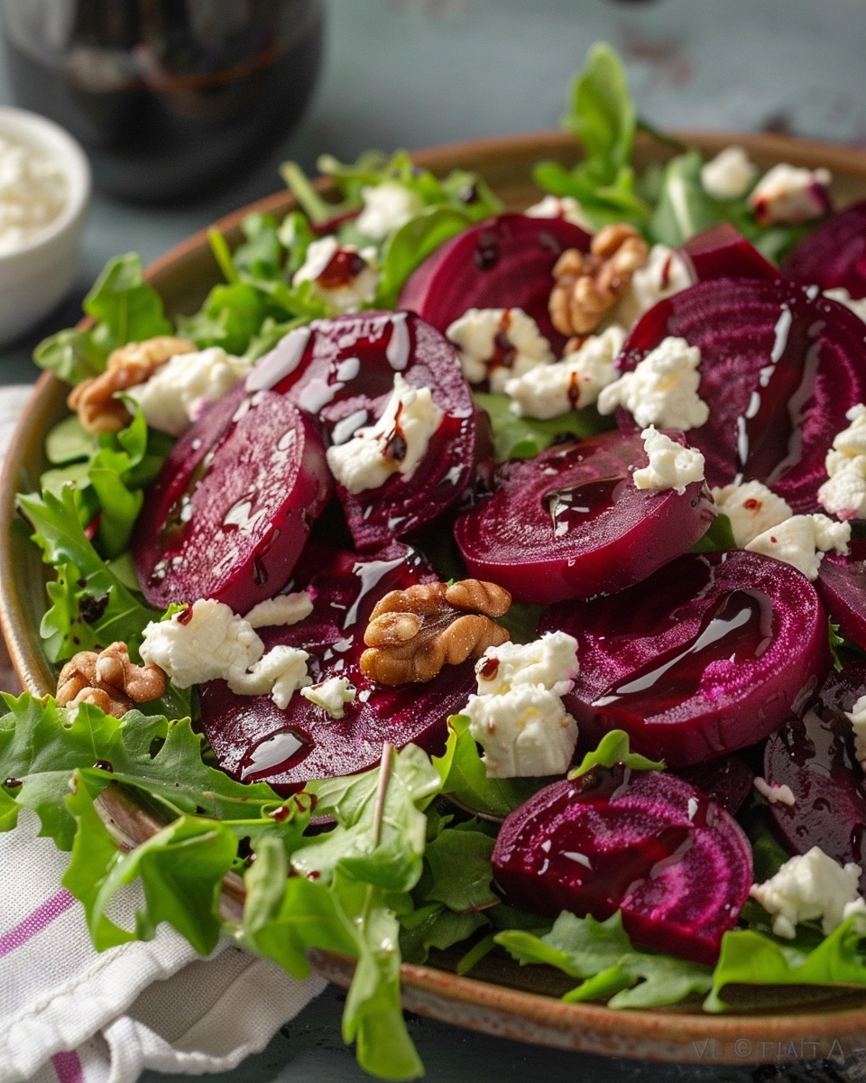 Roasted Beet & Goat Cheese Salad Recipe