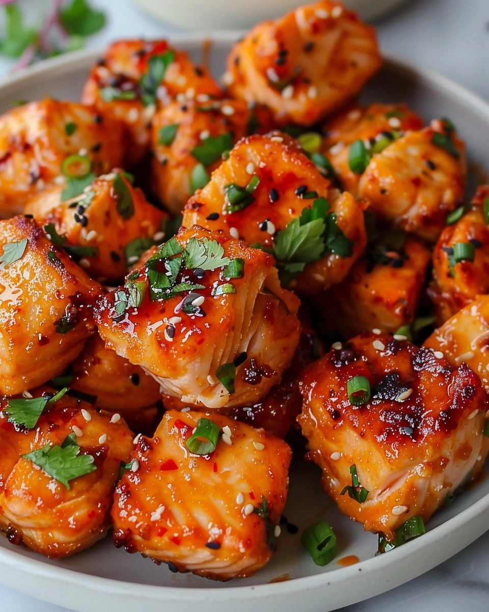 Crispy Bang Bang Salmon Bites Recipe - Recipe Image