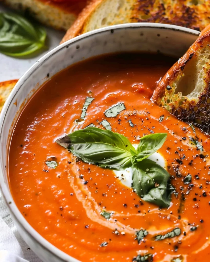 Roasted Red Pepper & Tomato Soup Recipe