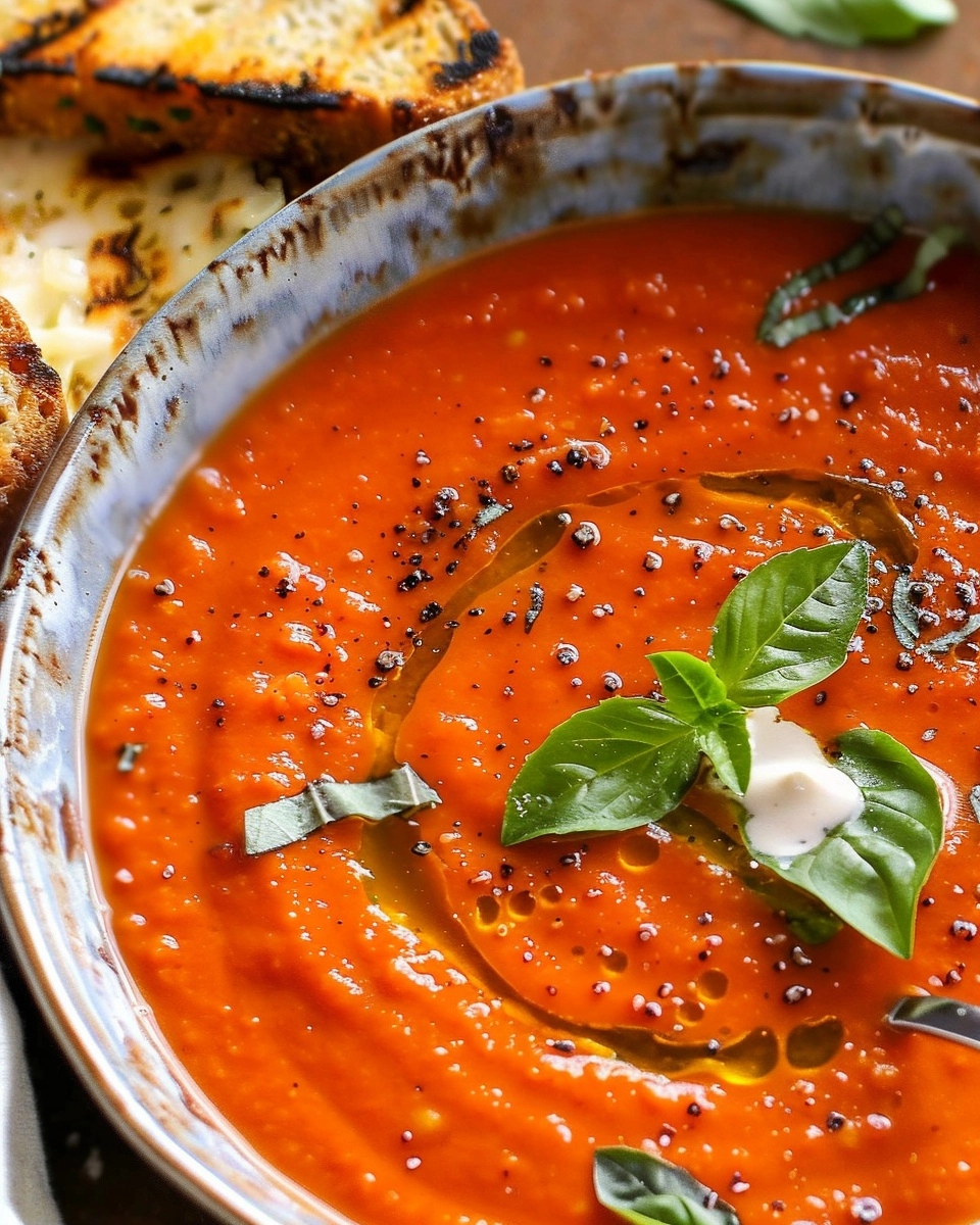 Roasted Red Pepper & Tomato Soup Recipe - Recipe Image