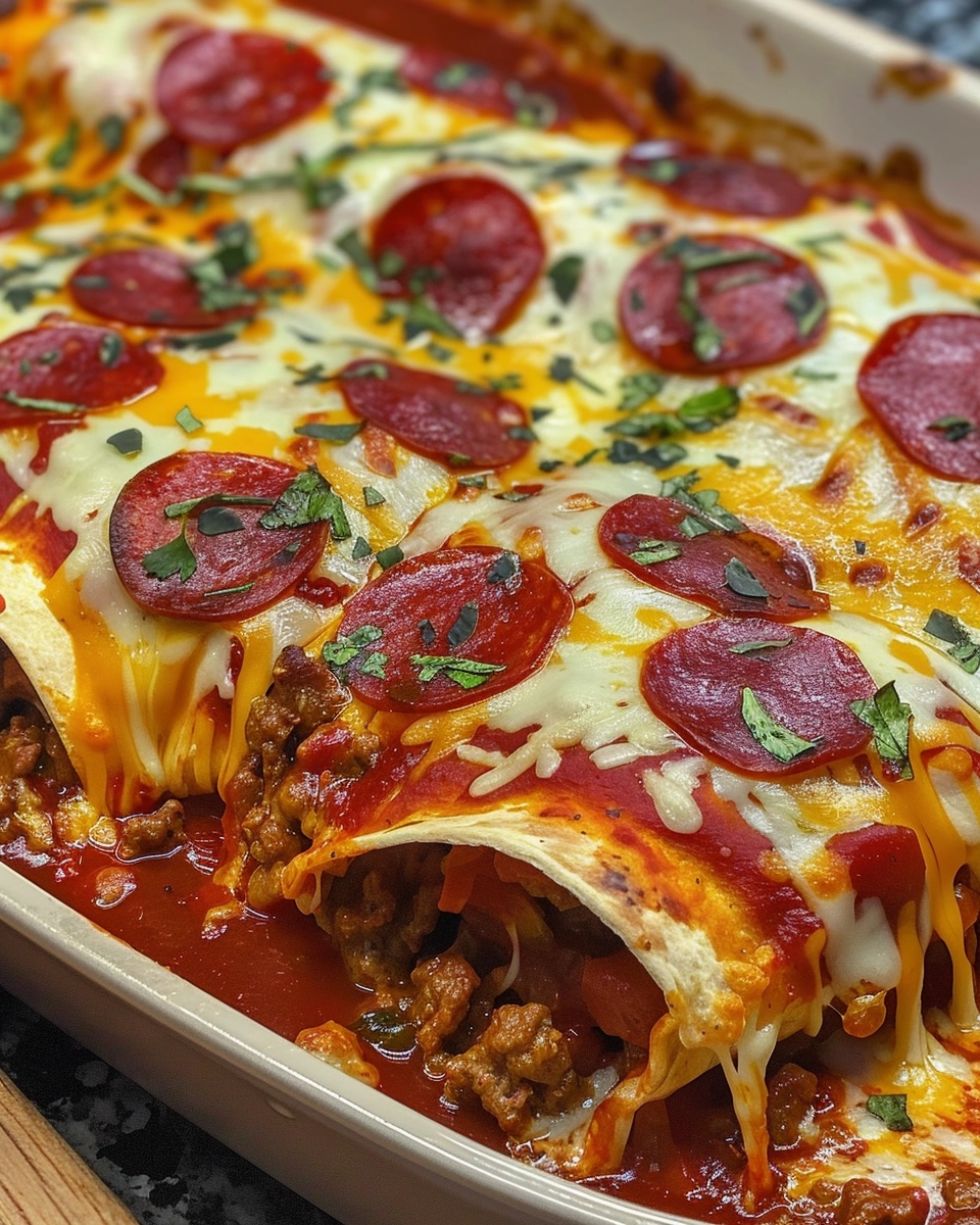 Pizza Enchiladas recipe - Recipe Image