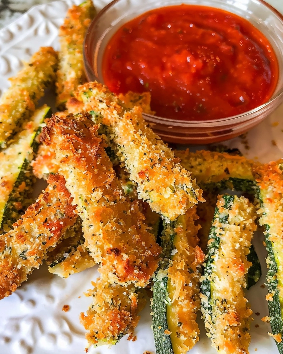 Parmesan Garlic Zucchini Fries Recipe - Recipe Image