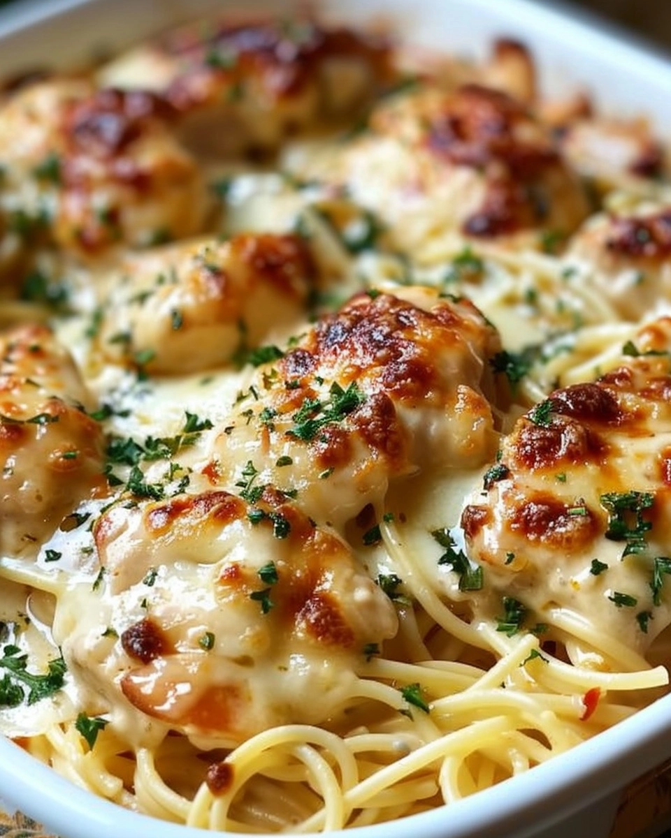 Monterey Chicken Spaghetti Casserole Recipe