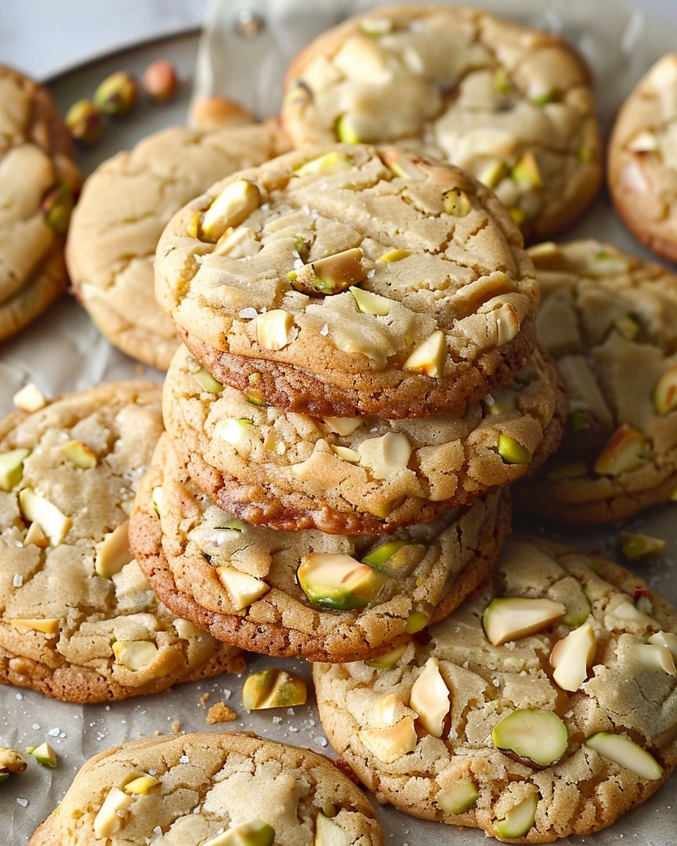 Pistachio White Chocolate Delight Cookies Recipe - Recipe Image
