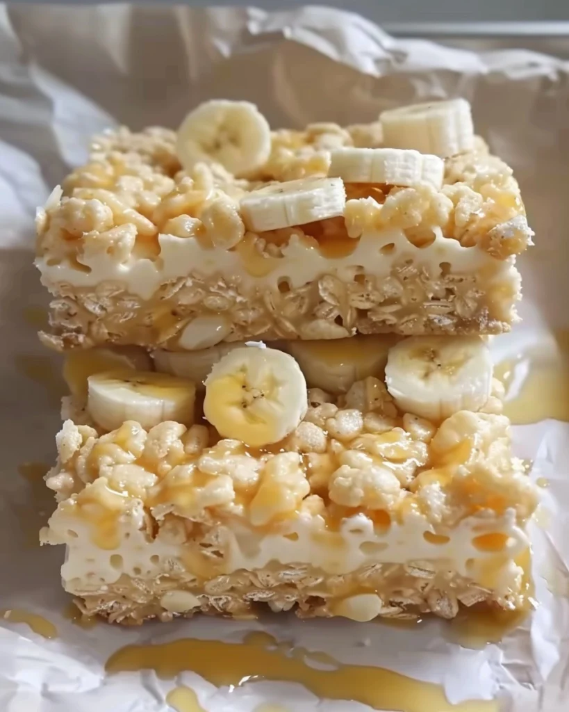 Banana Pudding Rice Krispies Bars Recipe