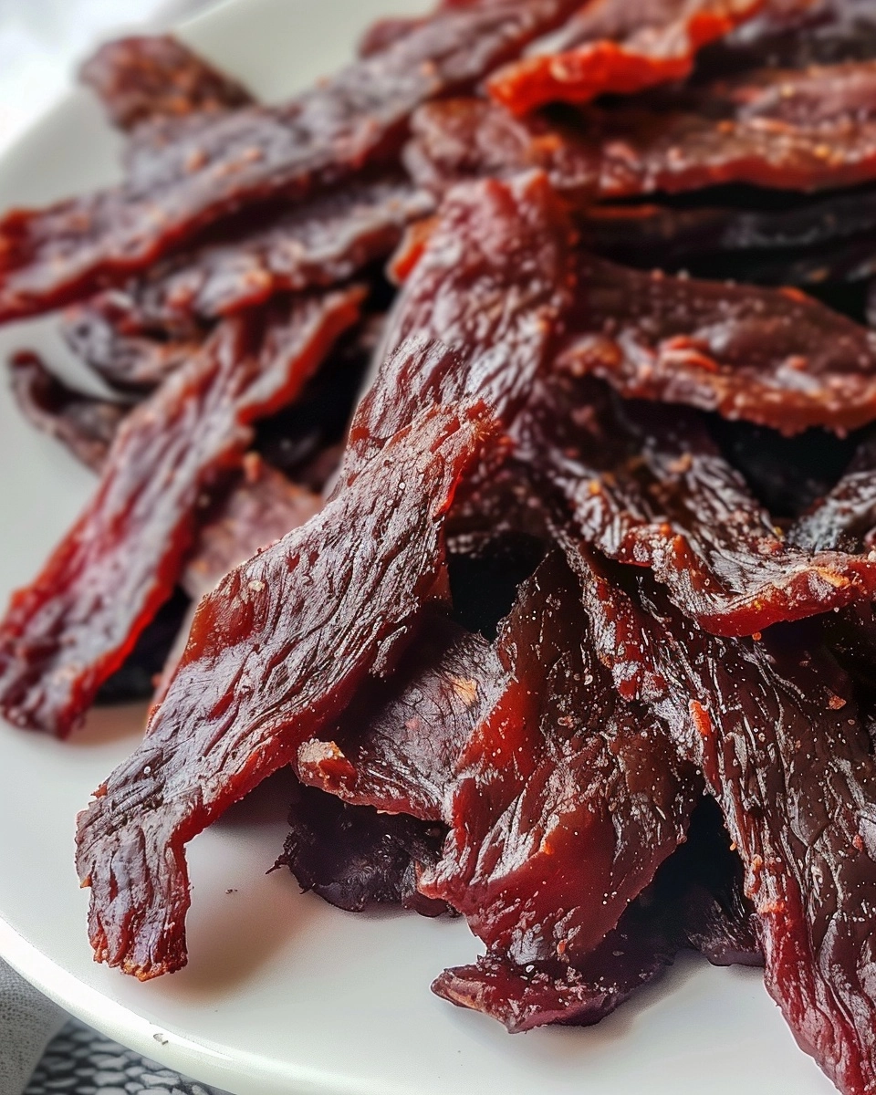 Air Fryer Oven Beef Jerky Recipe - Recipe Image