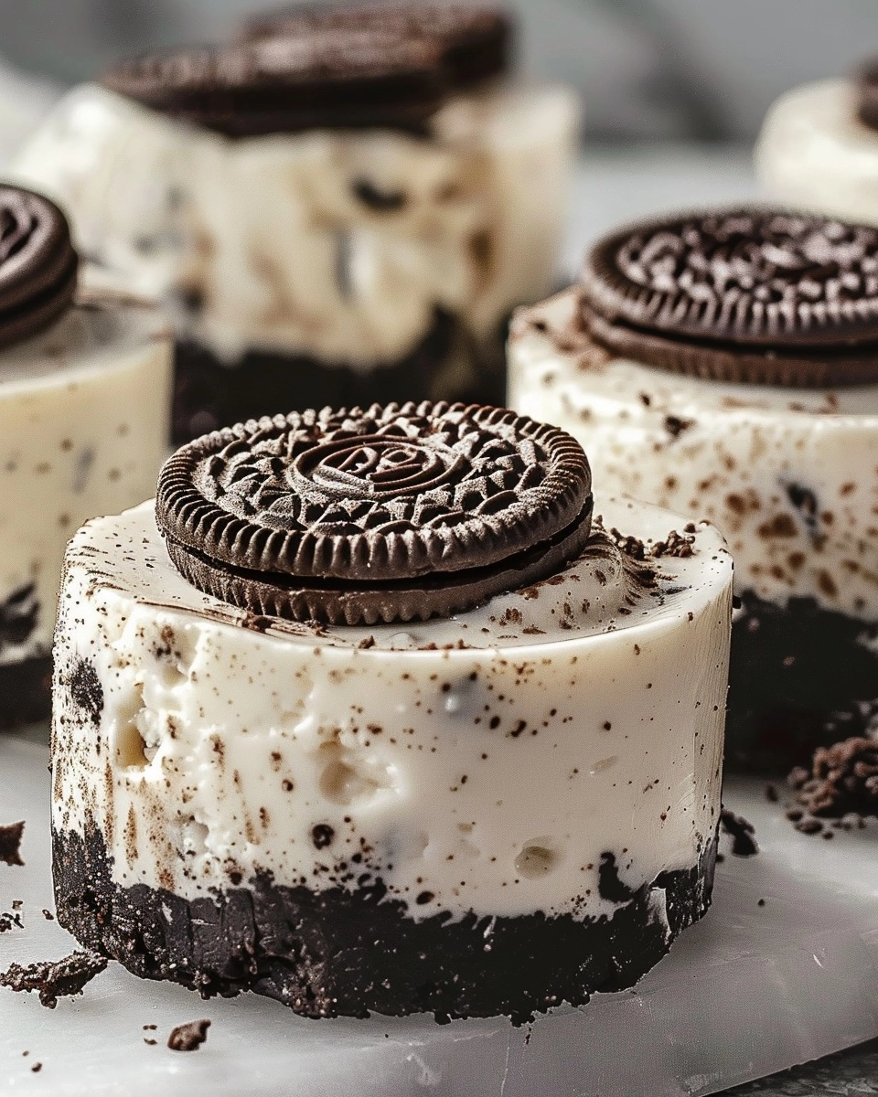 Mini Oreo Cheesecakes Recipe - Recipe Image