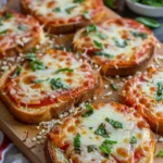 Cheesy Garlic Toast Pizzas Recipe