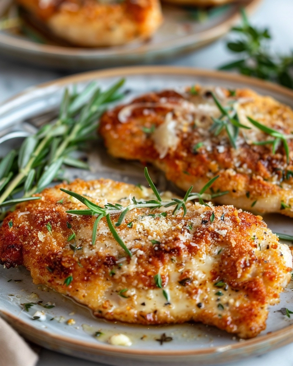 Buttery Parmesan Crusted Chicken Recipe