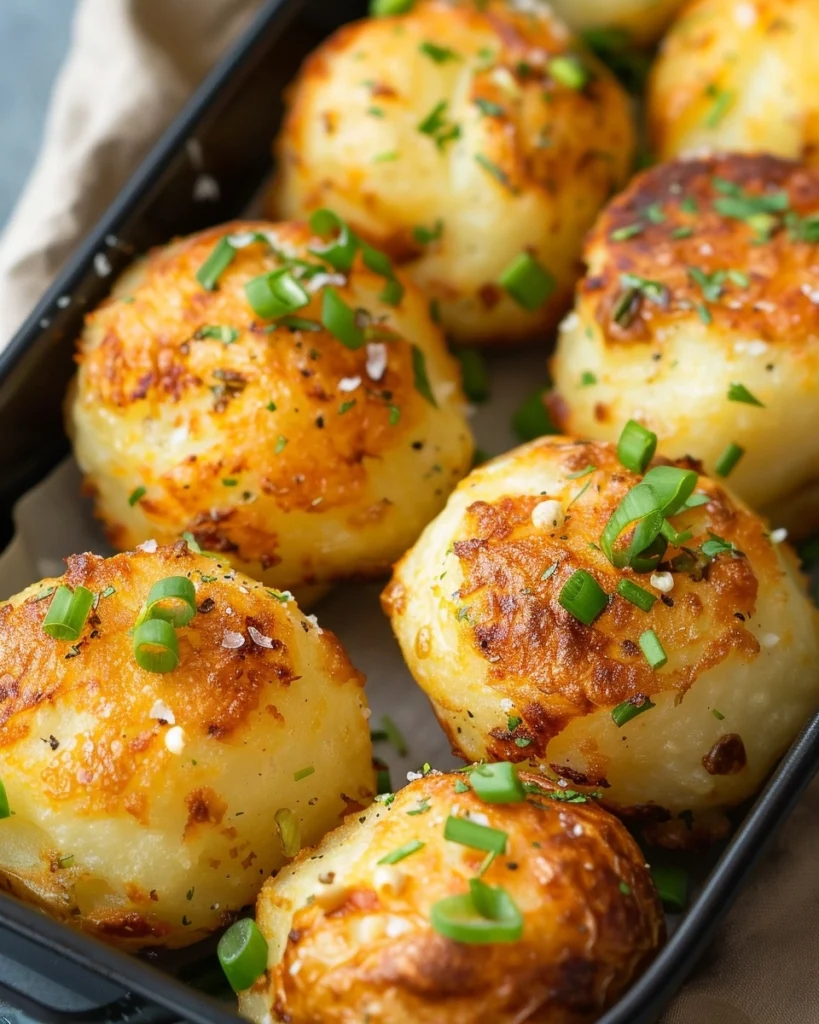 Smashed Green Onion Potato Bites Recipe