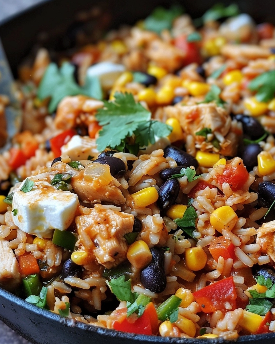 One‑Pot Chicken Burrito Bowl Recipe - Recipe Image
