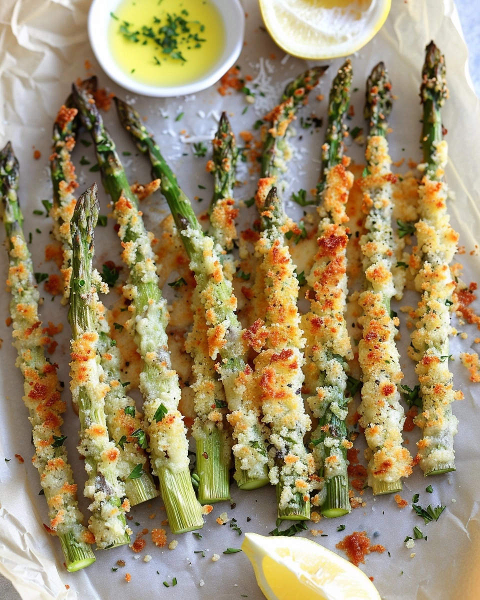Crispy Parmesan Asparagus Sticks Recipe - Recipe Image