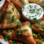 Vegetable Samosas with Mint Yogurt Sauce Recipe