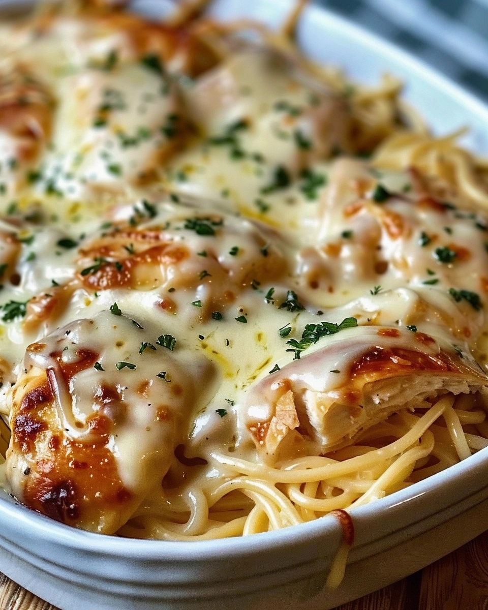 Monterey Chicken Spaghetti Casserole Recipe - Recipe Image