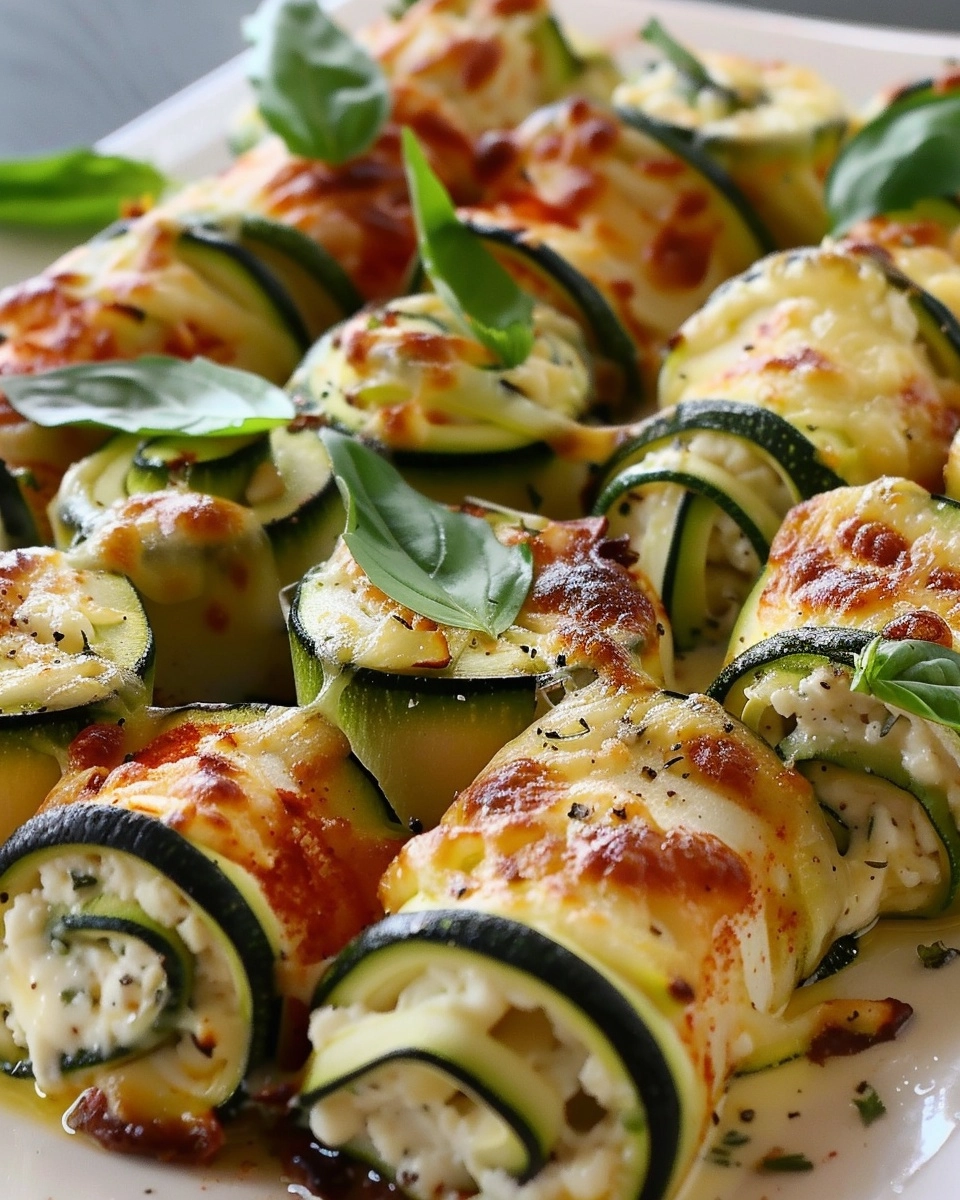 Zucchini Ricotta Roll-Ups Recipe