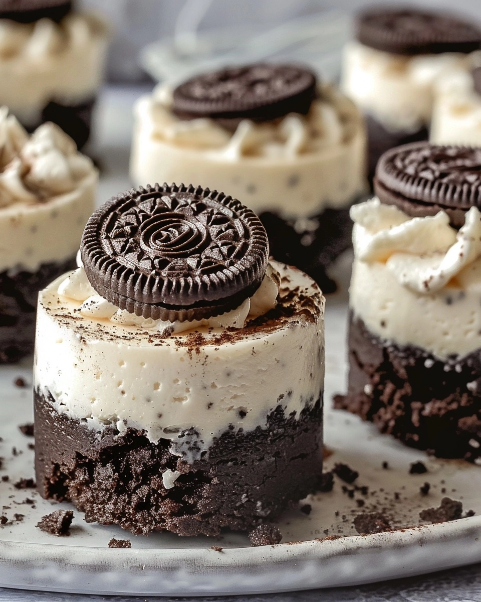 Mini Oreo Cheesecakes Recipe - Recipe Image