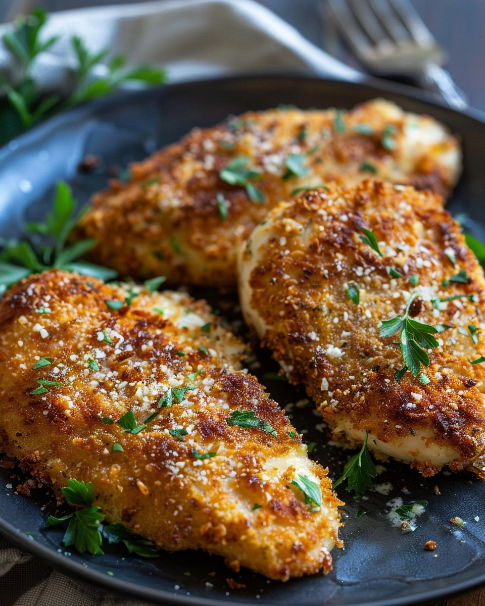 Buttery Parmesan Crusted Chicken Recipe - Recipe Image
