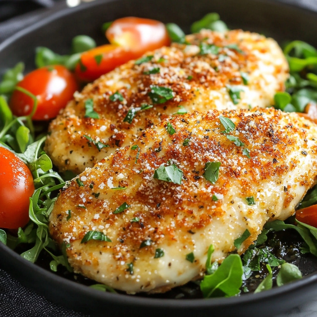 Buttery Parmesan Crusted Chicken Recipe - Recipe Image