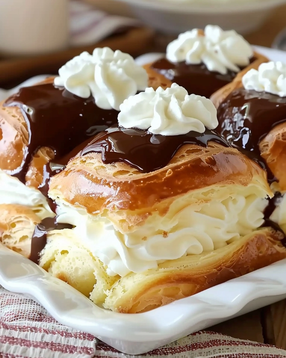 Decadent Cream Puff Cake Delight Recipe - Recipe Image