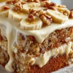 Luscious Vanilla Banana Walnut Cake Recipe