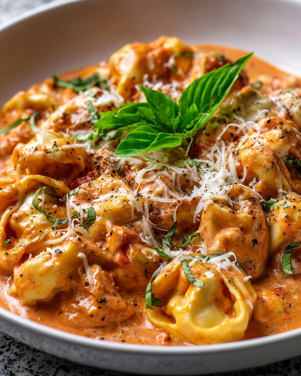 Creamy Tomato Basil Tortellini Recipe