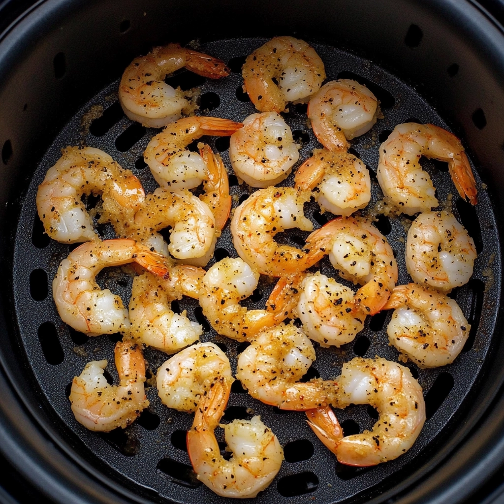 Air Fryer Lemon Pepper Shrimp Recipe - Recipe Image