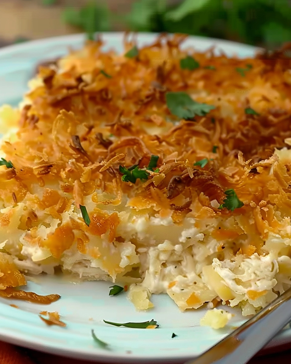 Chicken Hashbrown Casserole Recipe - Recipe Image