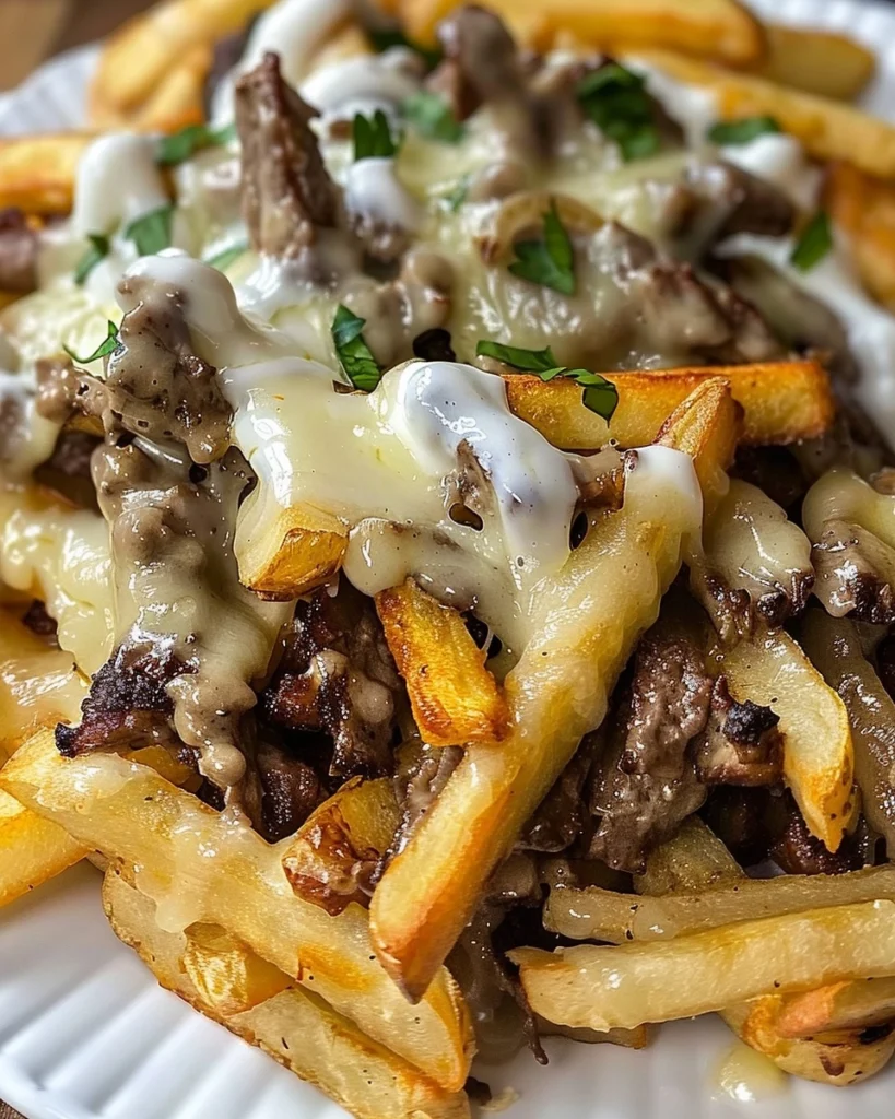 Cheesesteak Loaded Fries Recipe