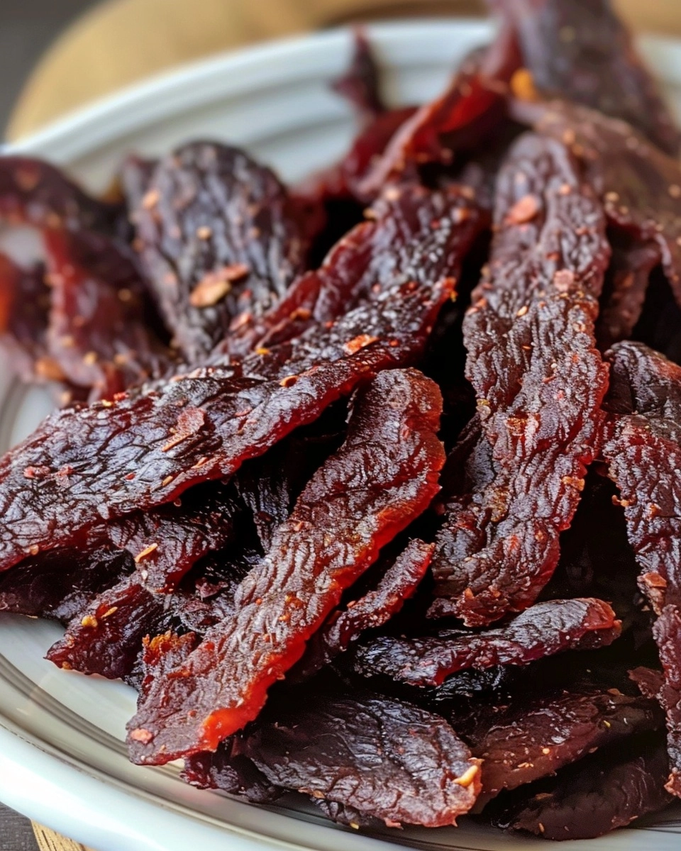 Air Fryer Oven Beef Jerky Recipe - Recipe Image