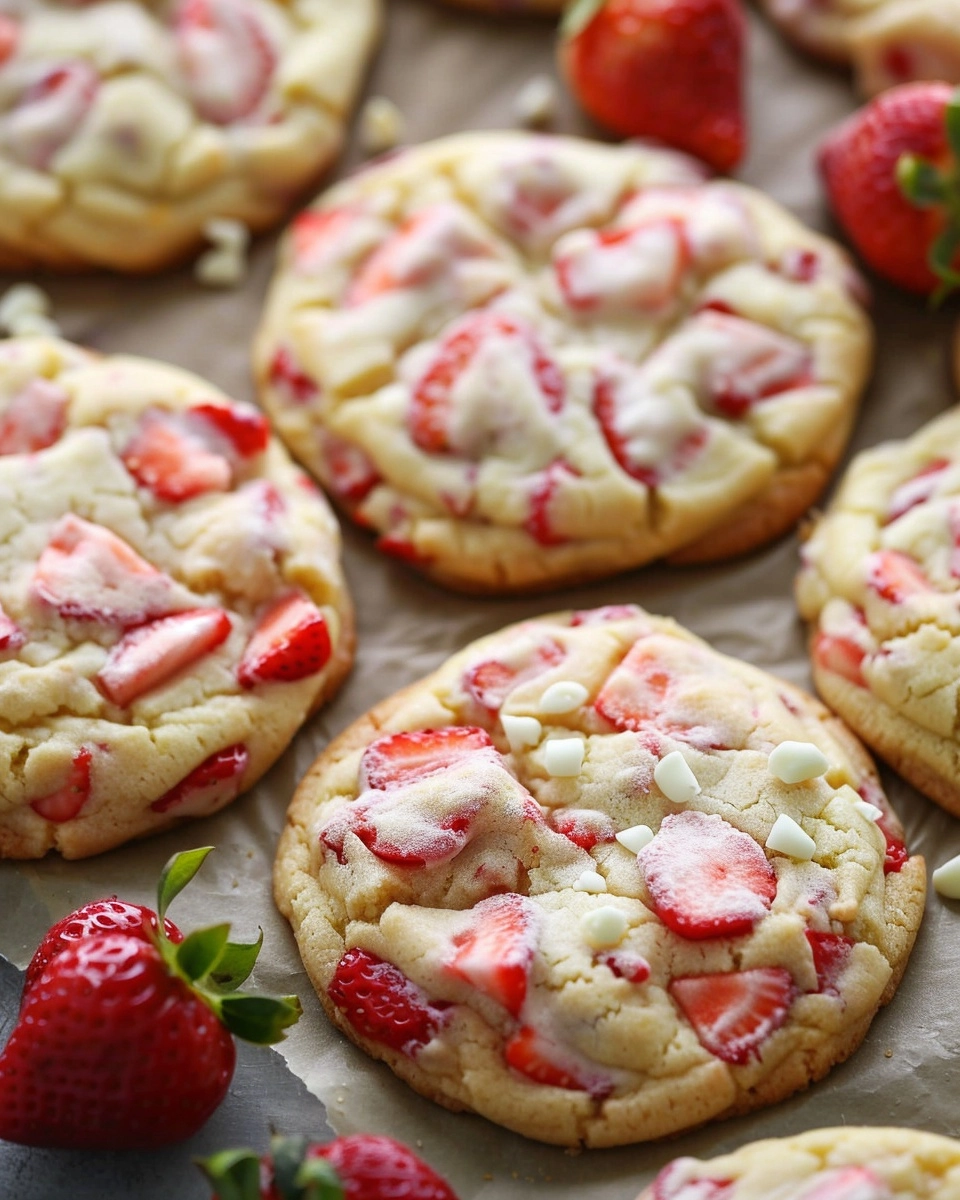 Strawberry Cheesecake Cookies Recipe - Recipe Image