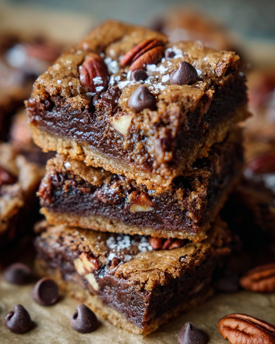 Chocolate Pecan Bliss Bars Recipe - Recipe Image
