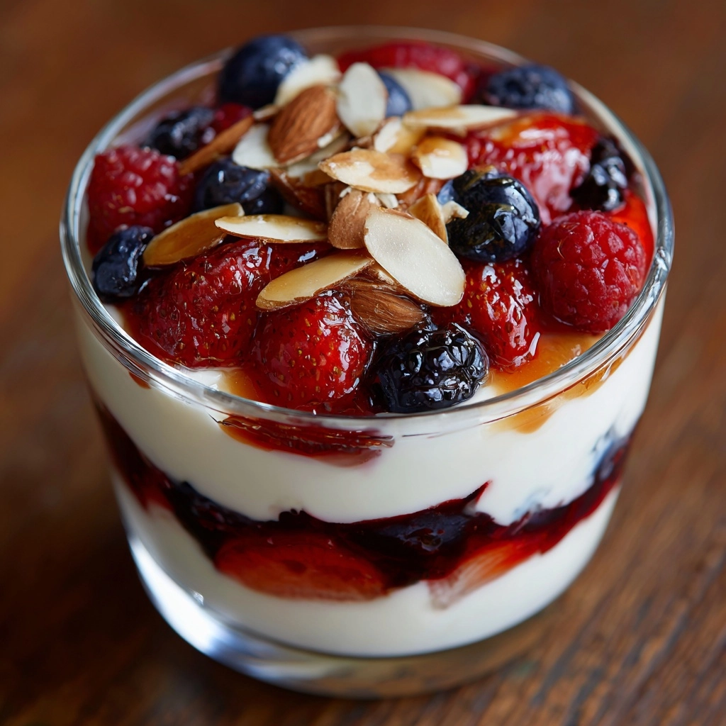 Berry Almond Yogurt Parfait Recipe - Recipe Image