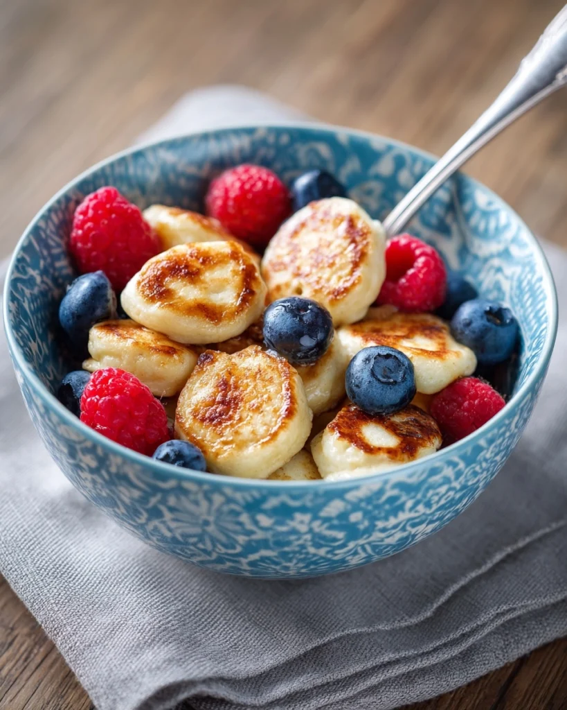 Mini Pancake Cereal Recipe