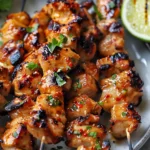 Grilled Thai Coconut Chicken Skewers Recipe