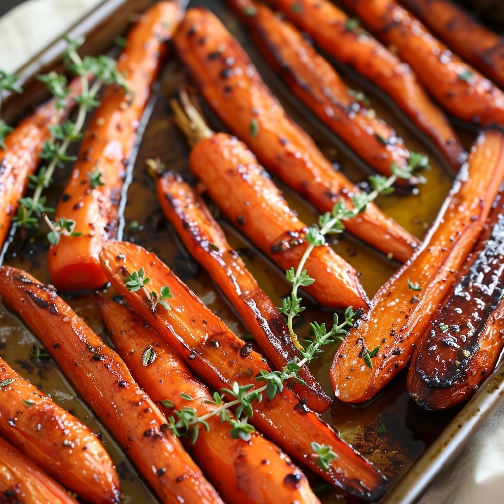 Balsamic Glazed Roasted Carrots Recipe - Recipe Image