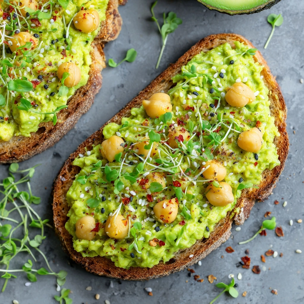 Chickpea & Avocado Toast Recipe - Recipe Image