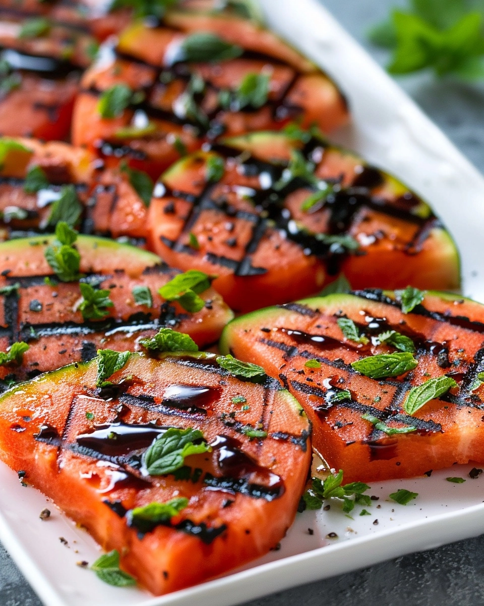 Grilled Watermelon with Balsamic Glaze Recipe - Recipe Image