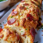 Pepperoni Cheese Pull-Apart Bread Recipe
